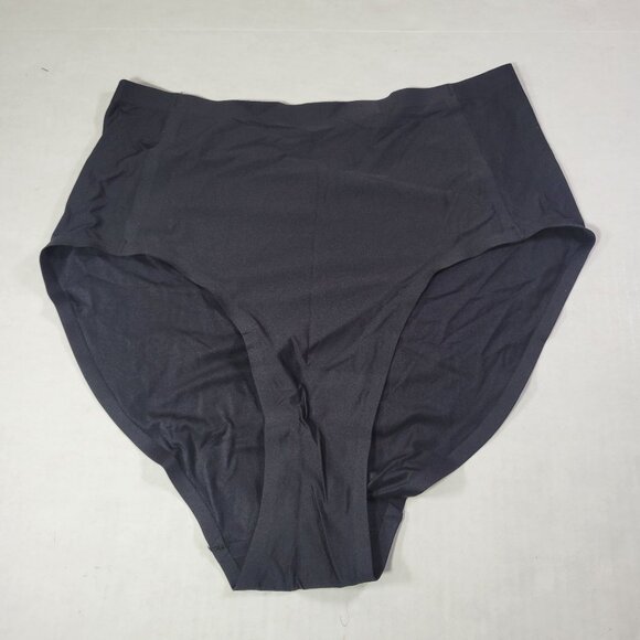 Truekind Black Seamless Stretch Mid-Waist Brief #51422 Size 0 - 14 - Picture 1 of 3